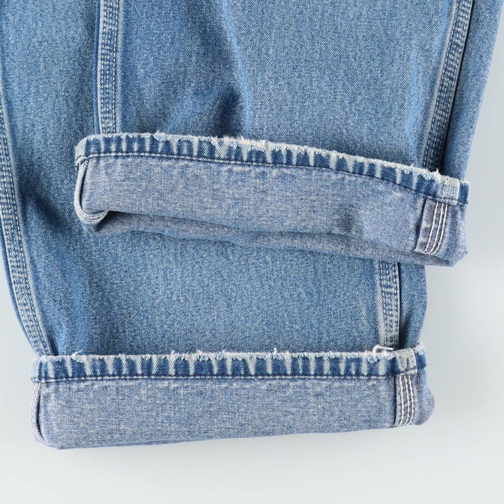 Round House denim overalls, men's size W36 (approx.) cotton blue type Vintage Second Hand