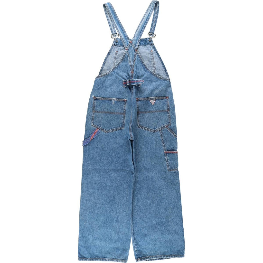 90'S Guess by Georges Marciano denim overalls, made in the USA, men's size W34 (approx.), vintage. cotton blue type Vintage Second Hand
