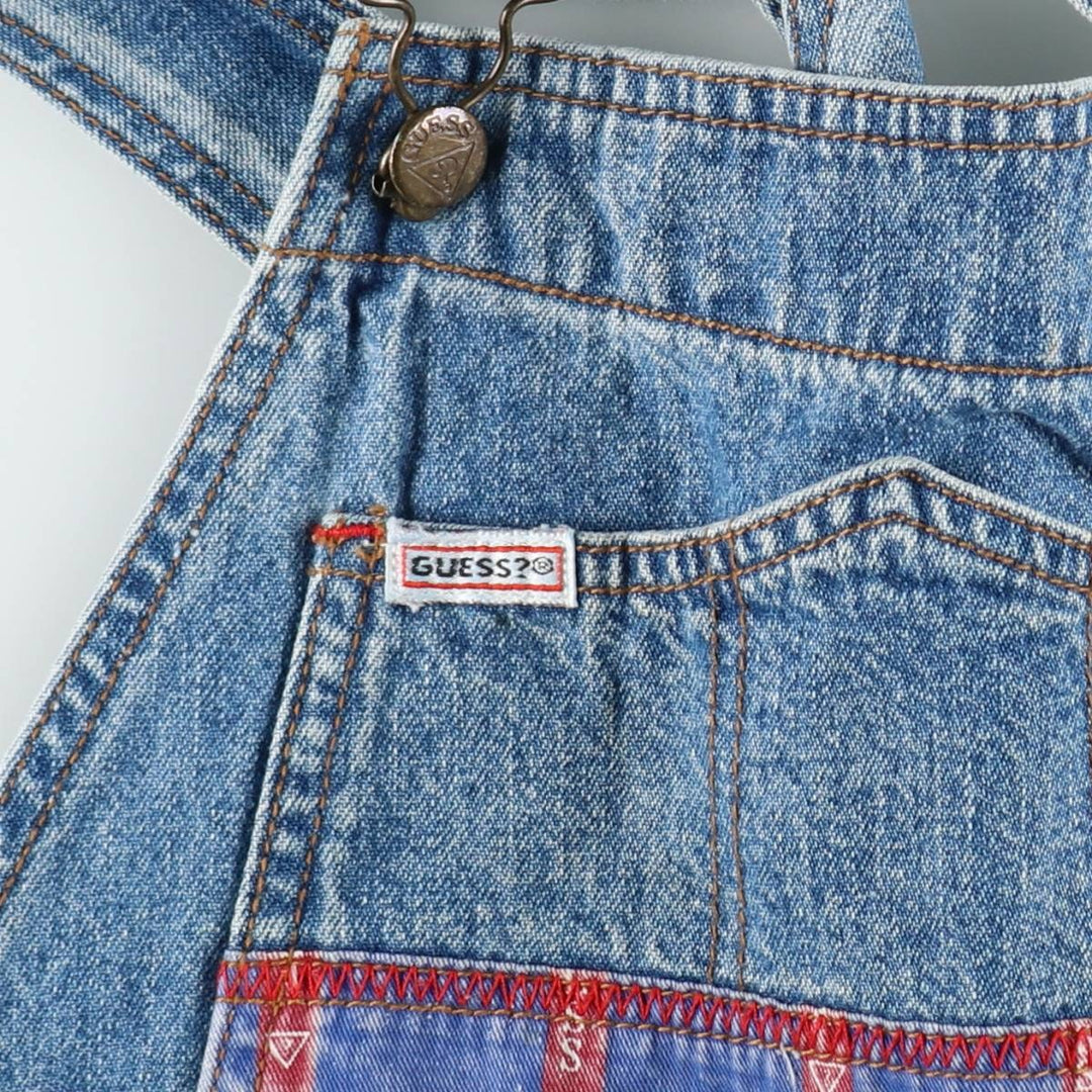 90'S Guess by Georges Marciano denim overalls, made in the USA, men's size W34 (approx.), vintage. cotton blue type Vintage Second Hand