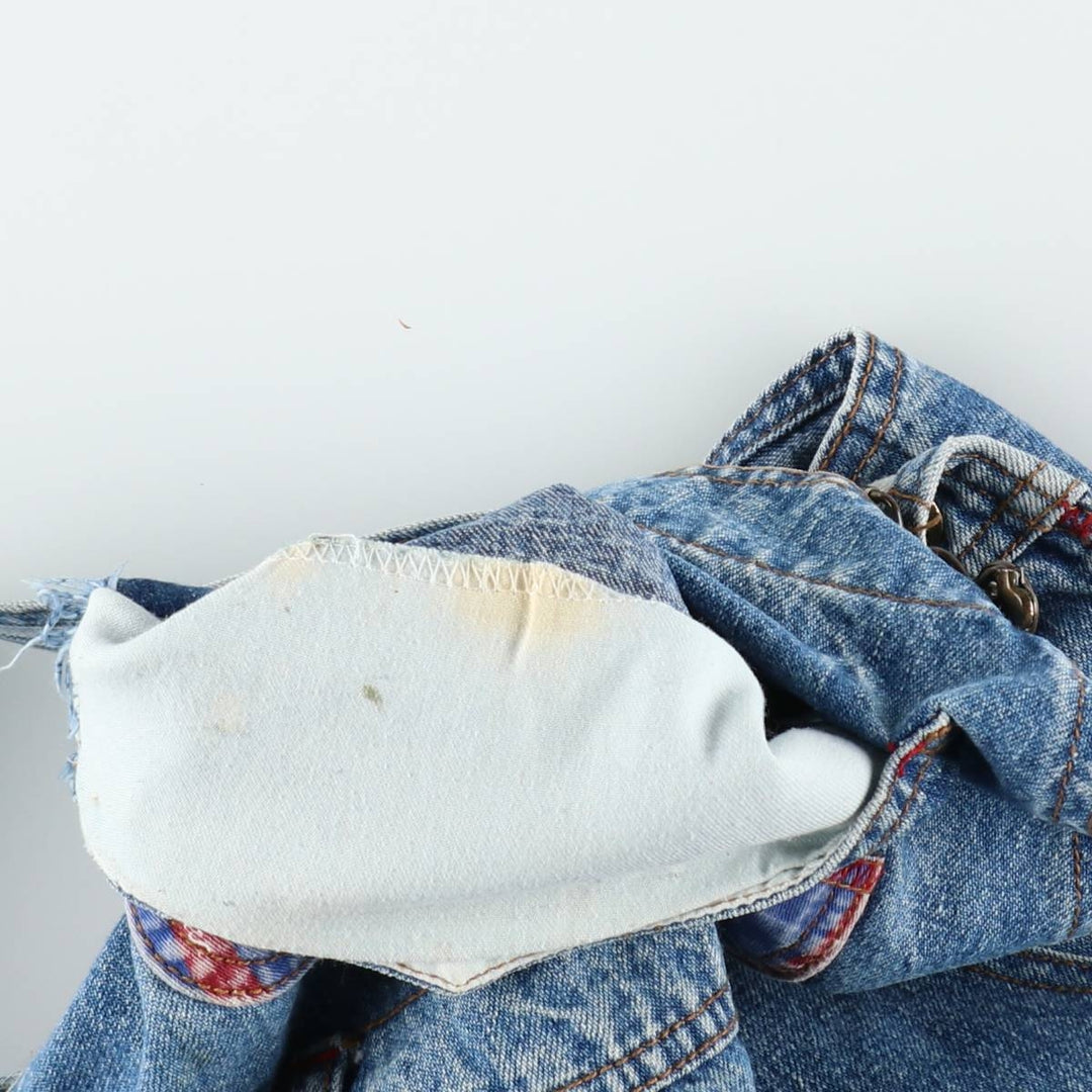 90'S Guess by Georges Marciano denim overalls, made in the USA, men's size W34 (approx.), vintage. cotton blue type Vintage Second Hand