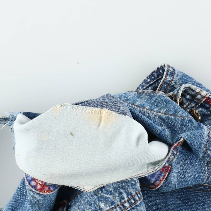 90'S Guess by Georges Marciano denim overalls, made in the USA, men's size W34 (approx.), vintage. cotton blue type Vintage Second Hand