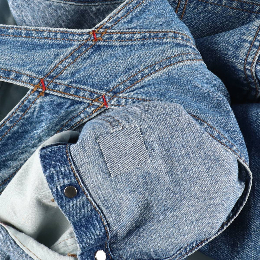 90'S Guess by Georges Marciano denim overalls, made in the USA, men's size W34 (approx.), vintage. cotton blue type Vintage Second Hand
