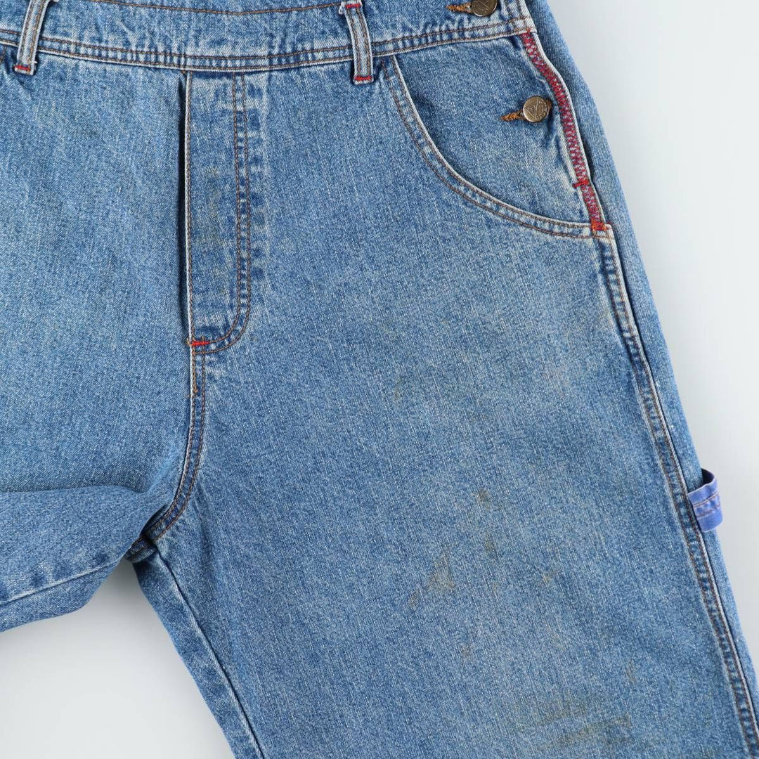 90'S Guess by Georges Marciano denim overalls, made in the USA, men's size W34 (approx.), vintage. cotton blue type Vintage Second Hand