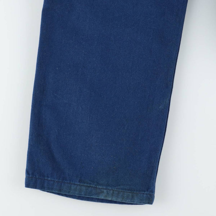 Big Smith Bat-Dyed Denim Overalls, Men's Size W37 (approx.) cotton Purple type blue-purple Vintage Second Hand