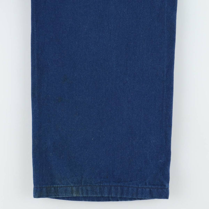 Big Smith Bat-Dyed Denim Overalls, Men's Size W37 (approx.) cotton Purple type blue-purple Vintage Second Hand