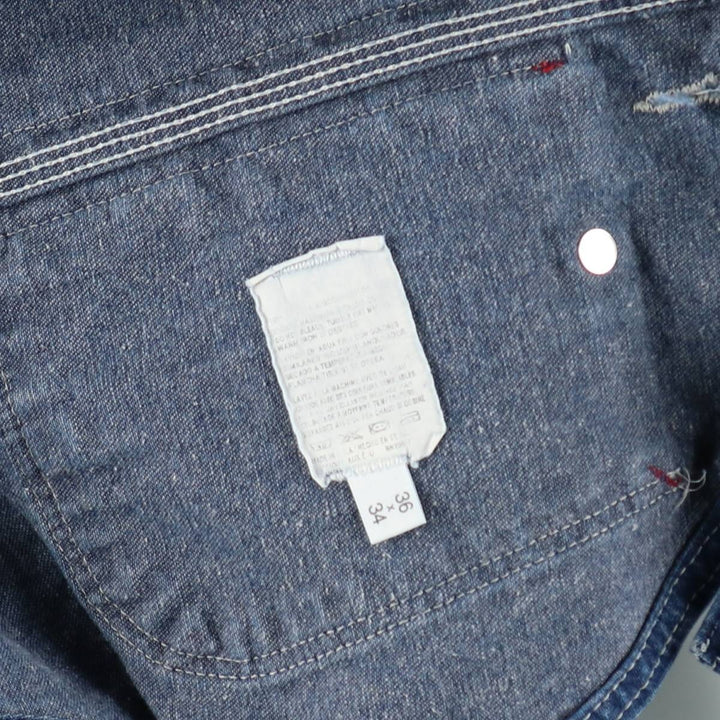 Dickies denim overalls, made in the USA, men's size W36 (approx.). cotton blue type Vintage Second Hand