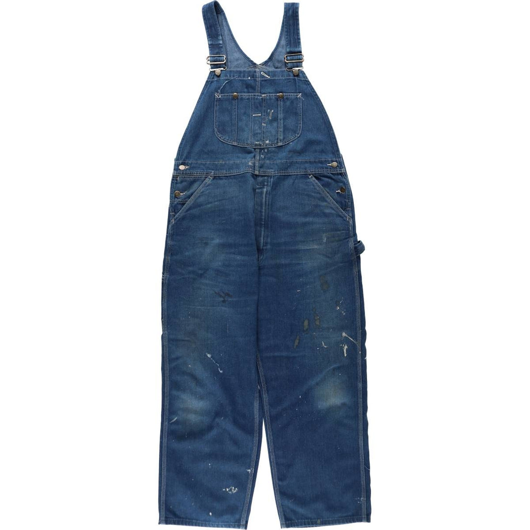 ~90'S Sears ROEBUCKS denim overalls, made in USA, men's size W40 equivalent, vintage. cotton blue type Vintage Second Hand
