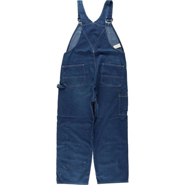 ~90'S Sears ROEBUCKS denim overalls, made in USA, men's size W40 equivalent, vintage. cotton blue type Vintage Second Hand
