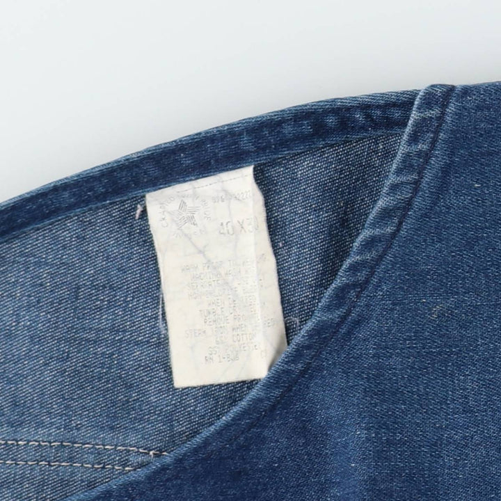 ~90'S Sears ROEBUCKS denim overalls, made in USA, men's size W40 equivalent, vintage. cotton blue type Vintage Second Hand