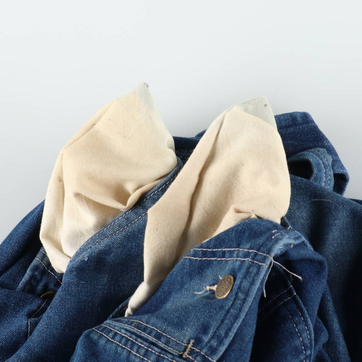 ~90'S Sears ROEBUCKS denim overalls, made in USA, men's size W40 equivalent, vintage. cotton blue type Vintage Second Hand