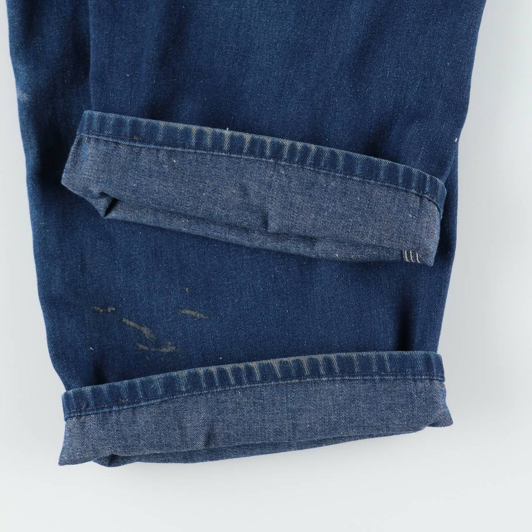 ~90'S Sears ROEBUCKS denim overalls, made in USA, men's size W40 equivalent, vintage. cotton blue type Vintage Second Hand