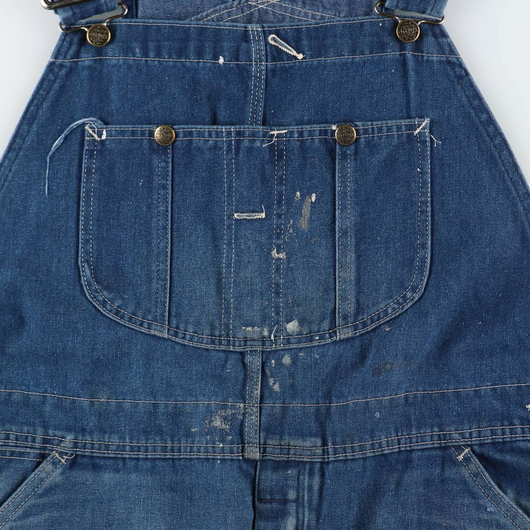 ~90'S Sears ROEBUCKS denim overalls, made in USA, men's size W40 equivalent, vintage. cotton blue type Vintage Second Hand
