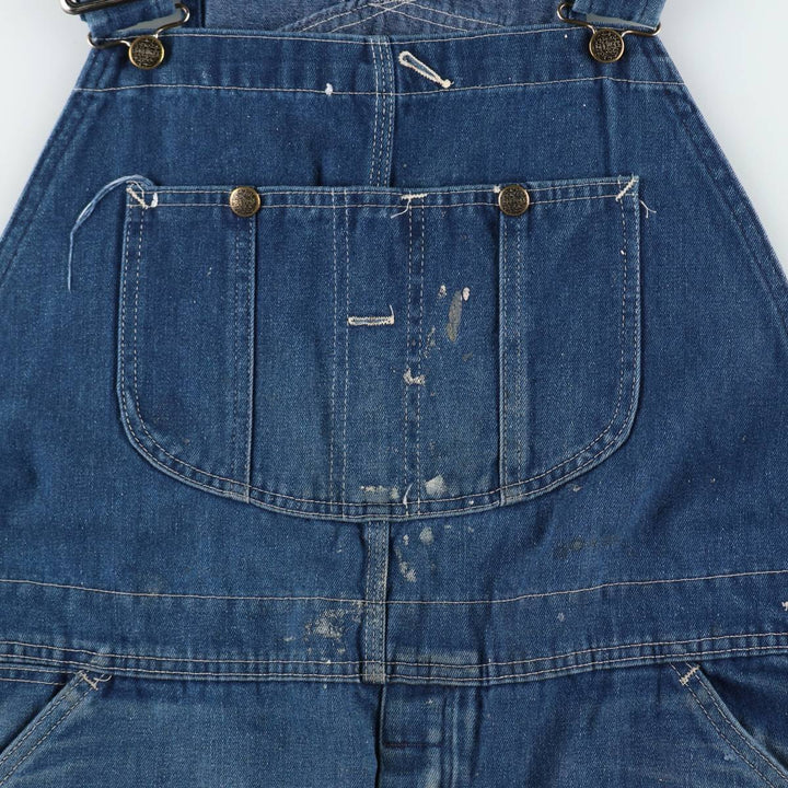 ~90'S Sears ROEBUCKS denim overalls, made in USA, men's size W40 equivalent, vintage. cotton blue type Vintage Second Hand