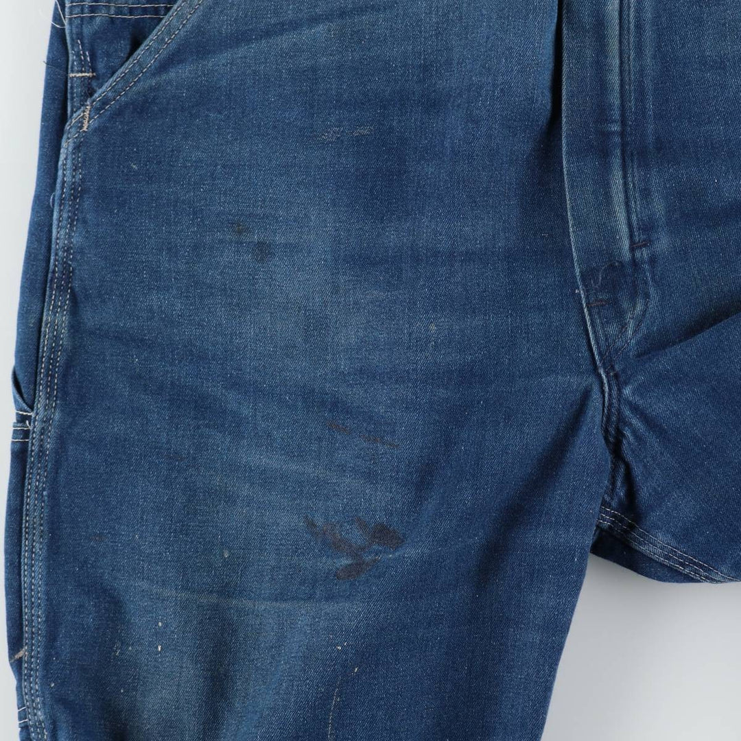 ~90'S Sears ROEBUCKS denim overalls, made in USA, men's size W40 equivalent, vintage. cotton blue type Vintage Second Hand