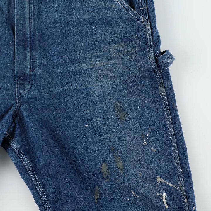 ~90'S Sears ROEBUCKS denim overalls, made in USA, men's size W40 equivalent, vintage. cotton blue type Vintage Second Hand