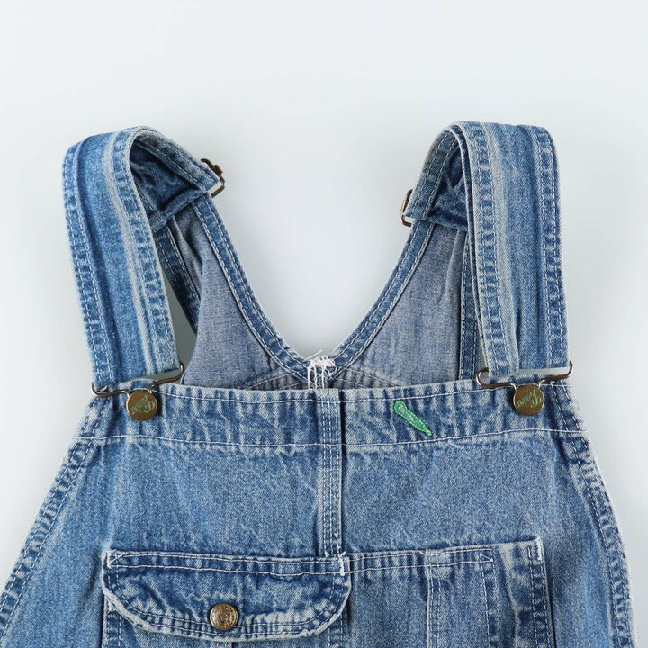 Big Size Pointer Denim Overalls for Men (equivalent to W40) unclear blue type Vintage Second Hand