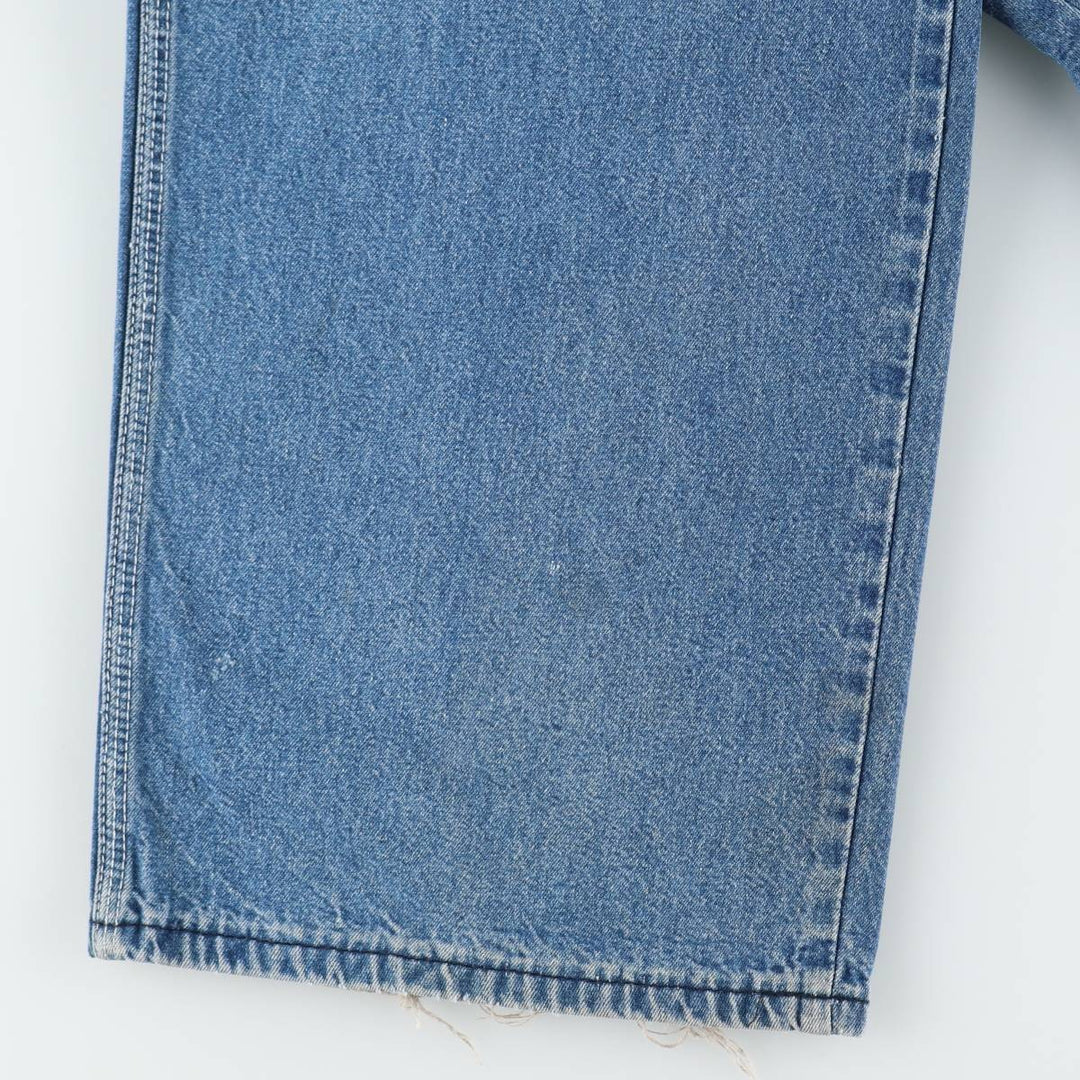 Big Size Pointer Denim Overalls for Men (equivalent to W40) unclear blue type Vintage Second Hand