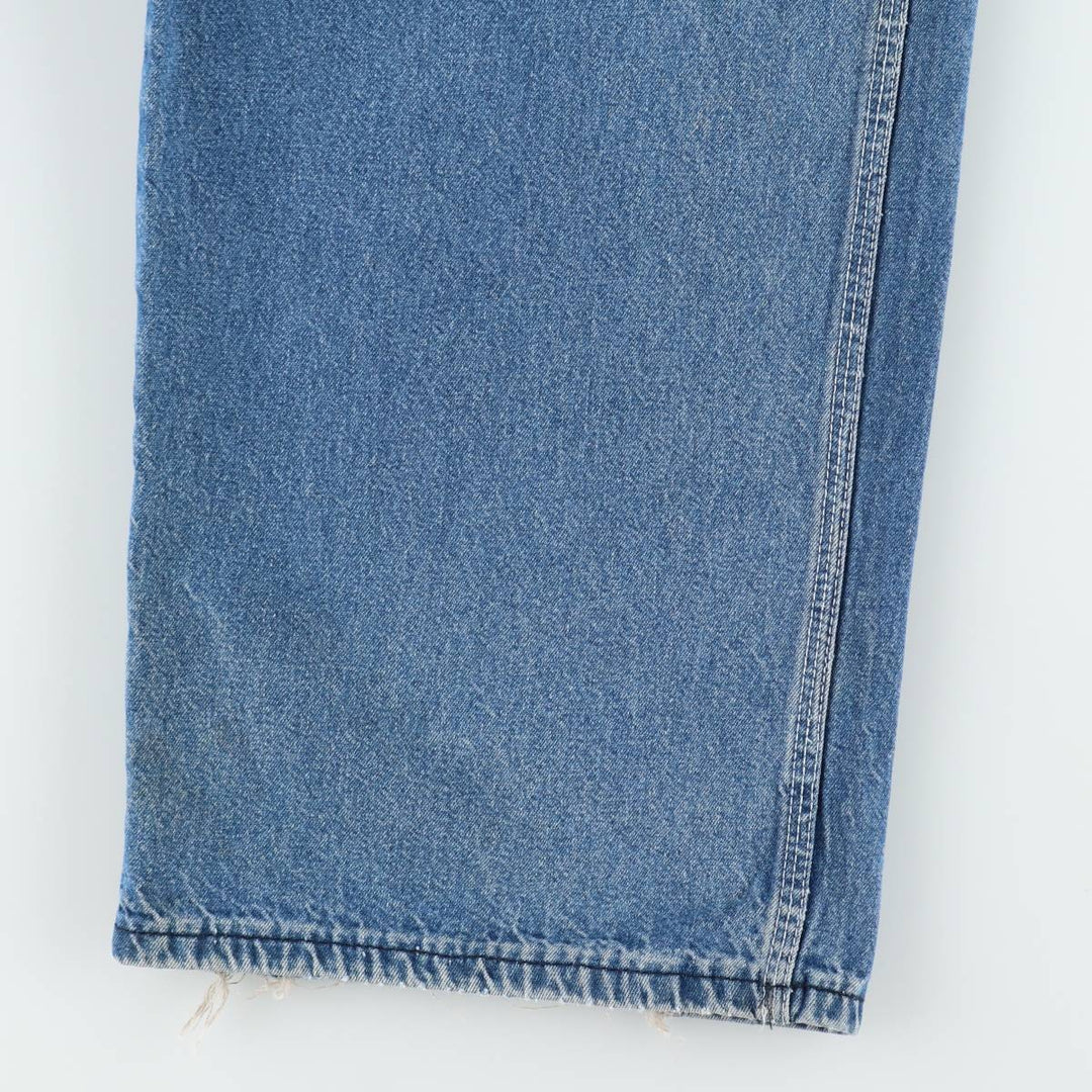 Big Size Pointer Denim Overalls for Men (equivalent to W40) unclear blue type Vintage Second Hand