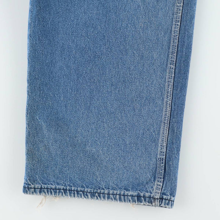 Big Size Pointer Denim Overalls for Men (equivalent to W40) unclear blue type Vintage Second Hand
