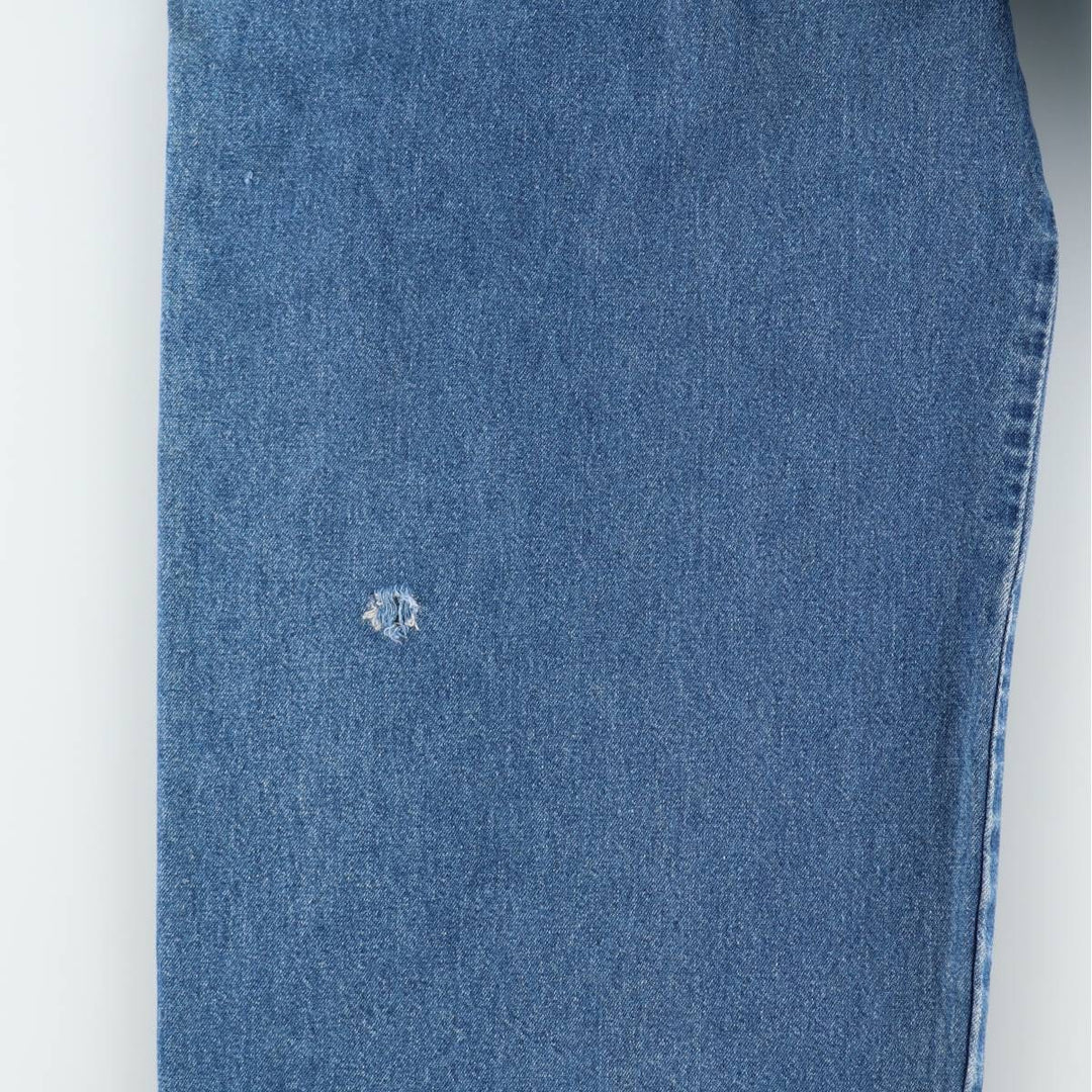Big Size Pointer Denim Overalls for Men (equivalent to W40) unclear blue type Vintage Second Hand