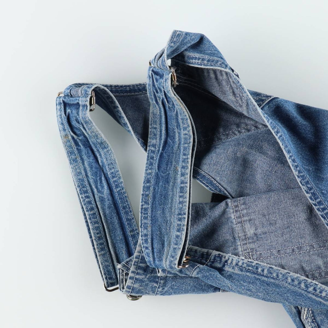 Big Size Pointer Denim Overalls for Men (equivalent to W40) unclear blue type Vintage Second Hand