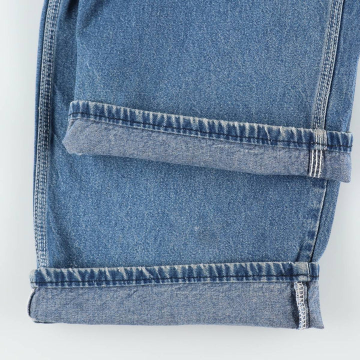 Big Size Pointer Denim Overalls for Men (equivalent to W40) unclear blue type Vintage Second Hand