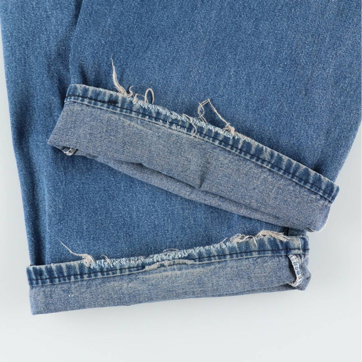 Big Size Pointer Denim Overalls for Men (equivalent to W40) unclear blue type Vintage Second Hand