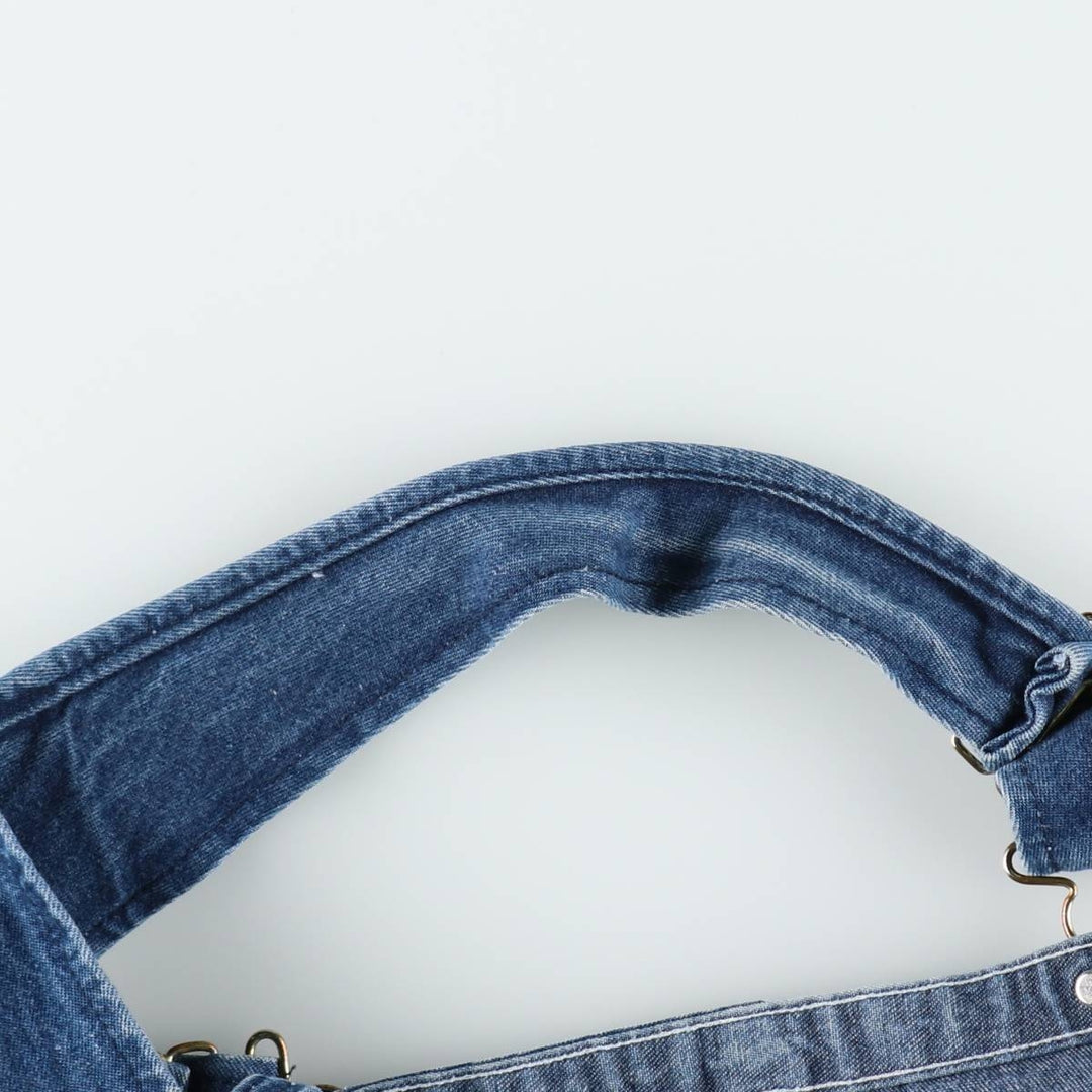 Round House Men's Denim Overalls, Made in the USA, Size W34 cotton blue type Vintage Second Hand