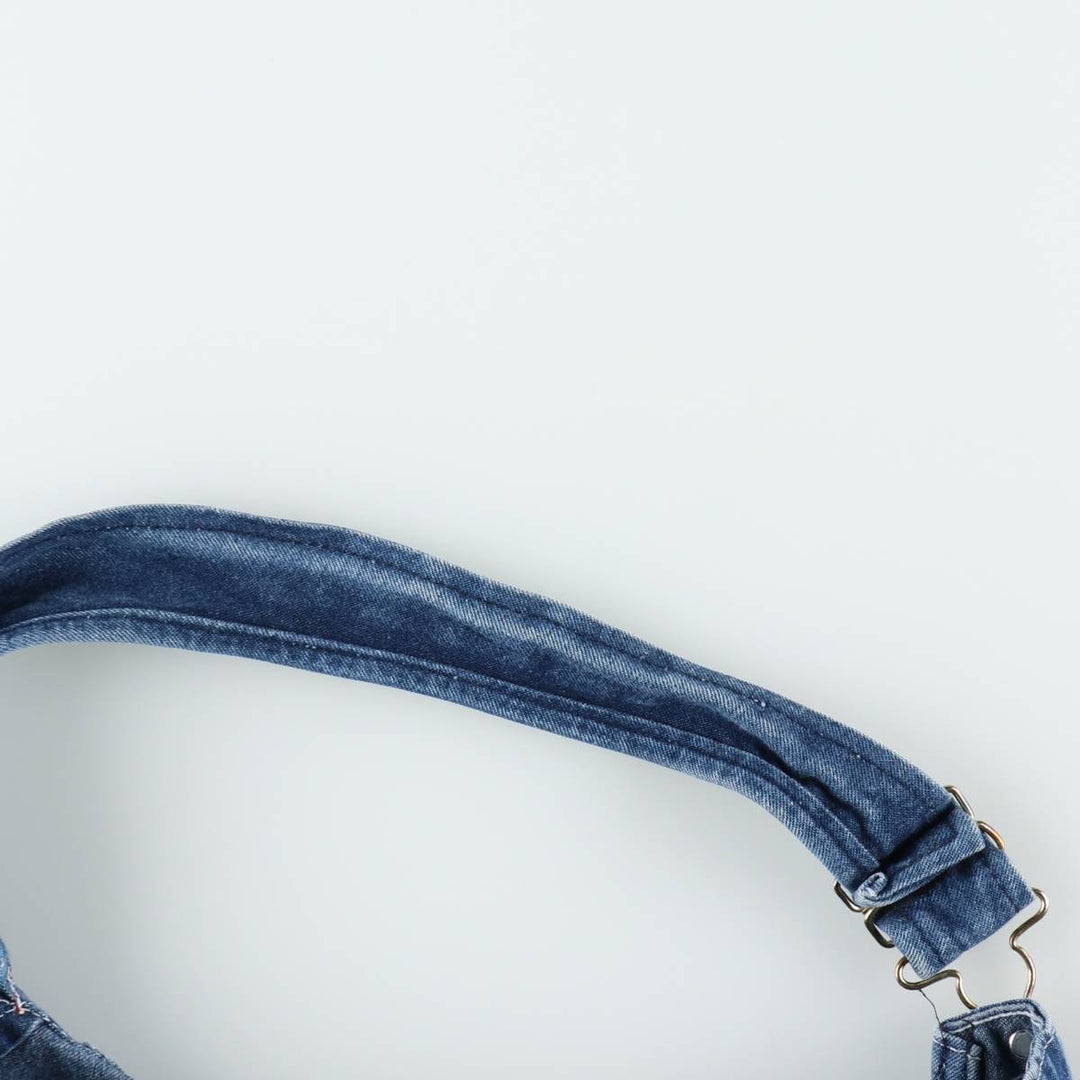 Round House Men's Denim Overalls, Made in the USA, Size W34 cotton blue type Vintage Second Hand