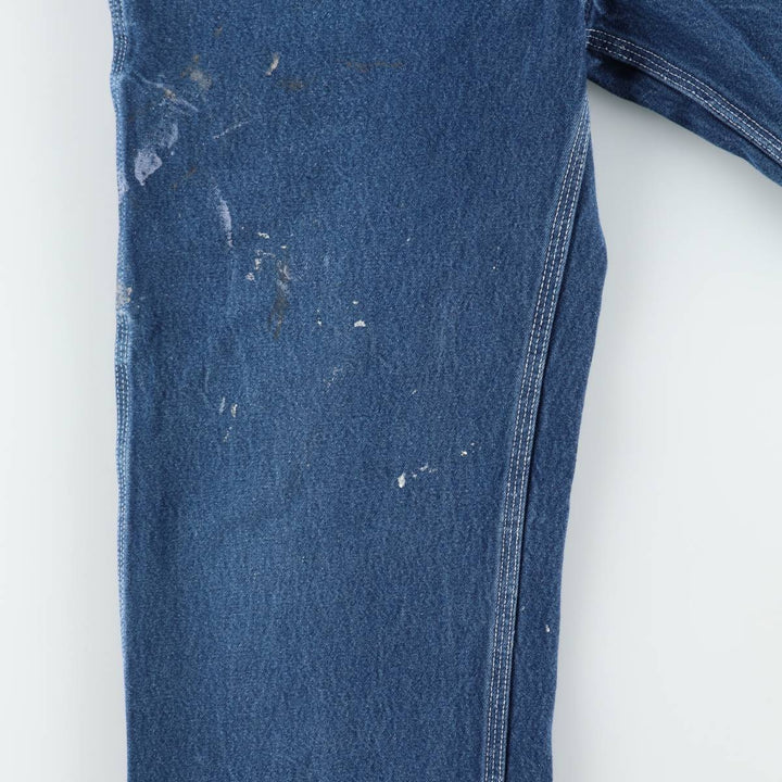 Round House Men's Denim Overalls, Made in the USA, Size W34 cotton blue type Vintage Second Hand