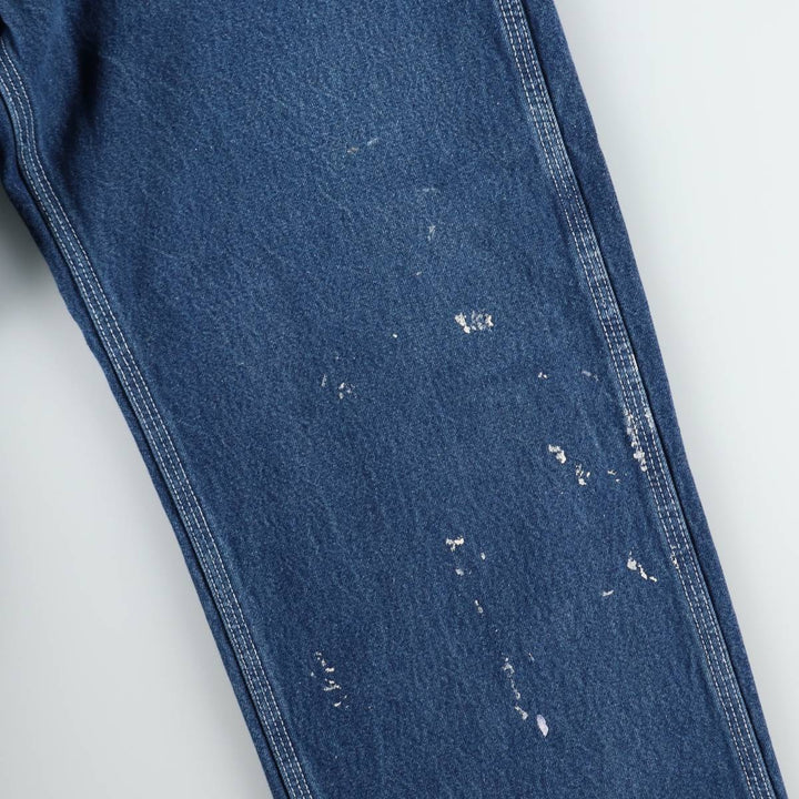 Round House Men's Denim Overalls, Made in the USA, Size W34 cotton blue type Vintage Second Hand
