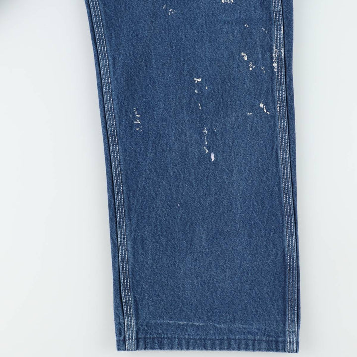 Round House Men's Denim Overalls, Made in the USA, Size W34 cotton blue type Vintage Second Hand