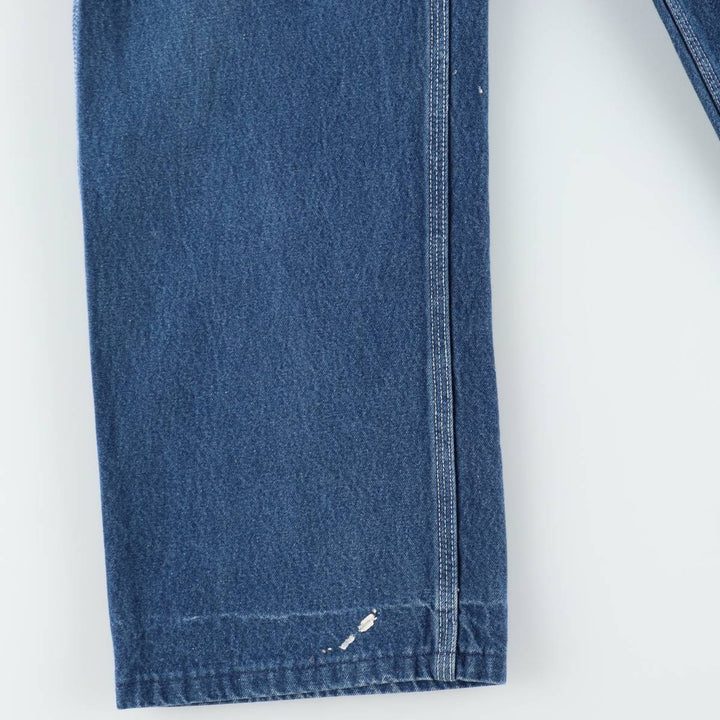 Round House Men's Denim Overalls, Made in the USA, Size W34 cotton blue type Vintage Second Hand