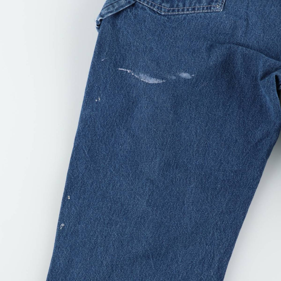 Round House Men's Denim Overalls, Made in the USA, Size W34 cotton blue type Vintage Second Hand
