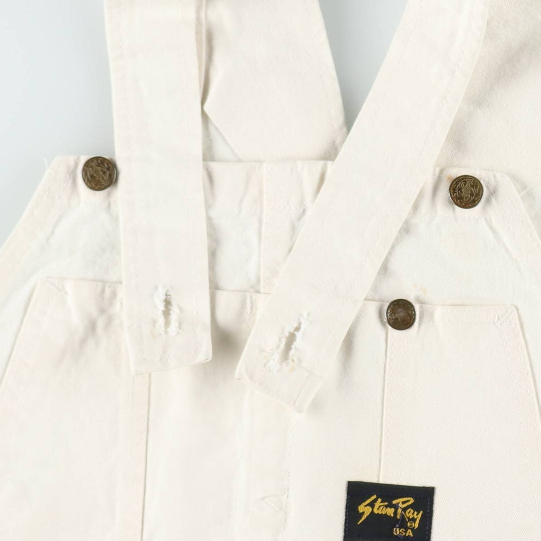 Stan Ray denim overalls, made in the USA, men's size W38 (approx.). unclear ivory Vintage Second Hand