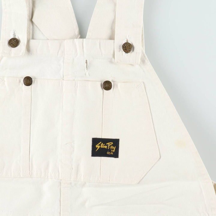 Stan Ray denim overalls, made in the USA, men's size W38 (approx.). unclear ivory Vintage Second Hand