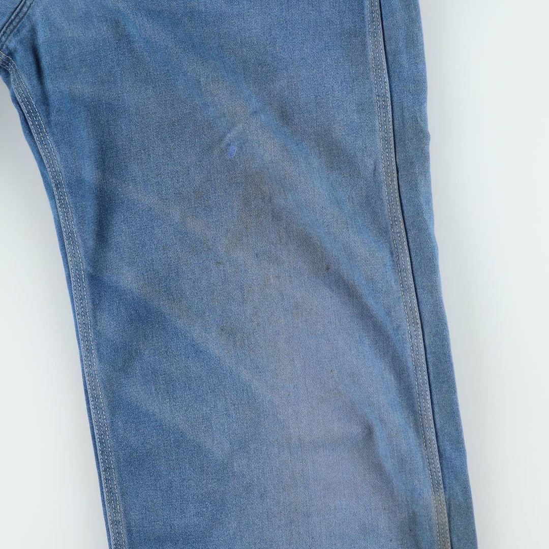 ROEBUCKS denim overalls, men's size W34 (approx.) unclear blue type Vintage Second Hand
