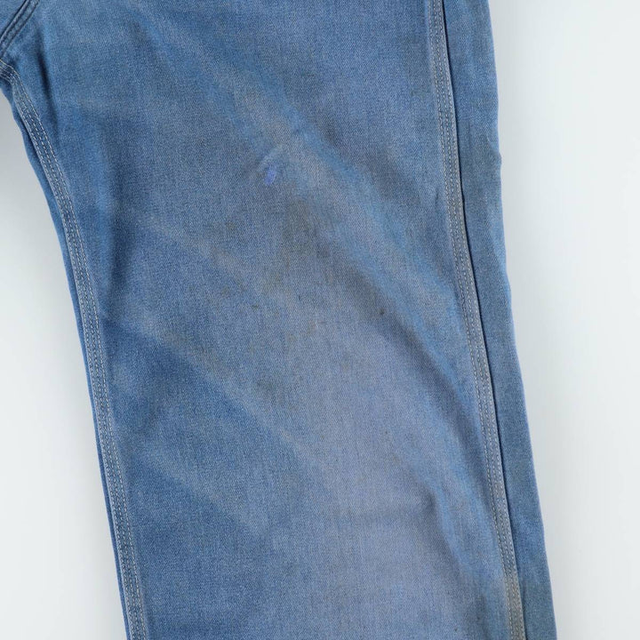 ROEBUCKS denim overalls, men's size W34 (approx.) unclear blue type Vintage Second Hand