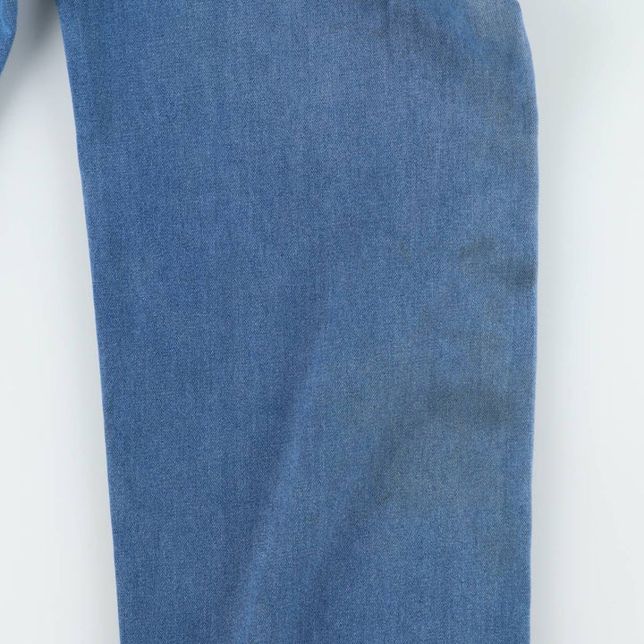 ROEBUCKS denim overalls, men's size W34 (approx.) unclear blue type Vintage Second Hand