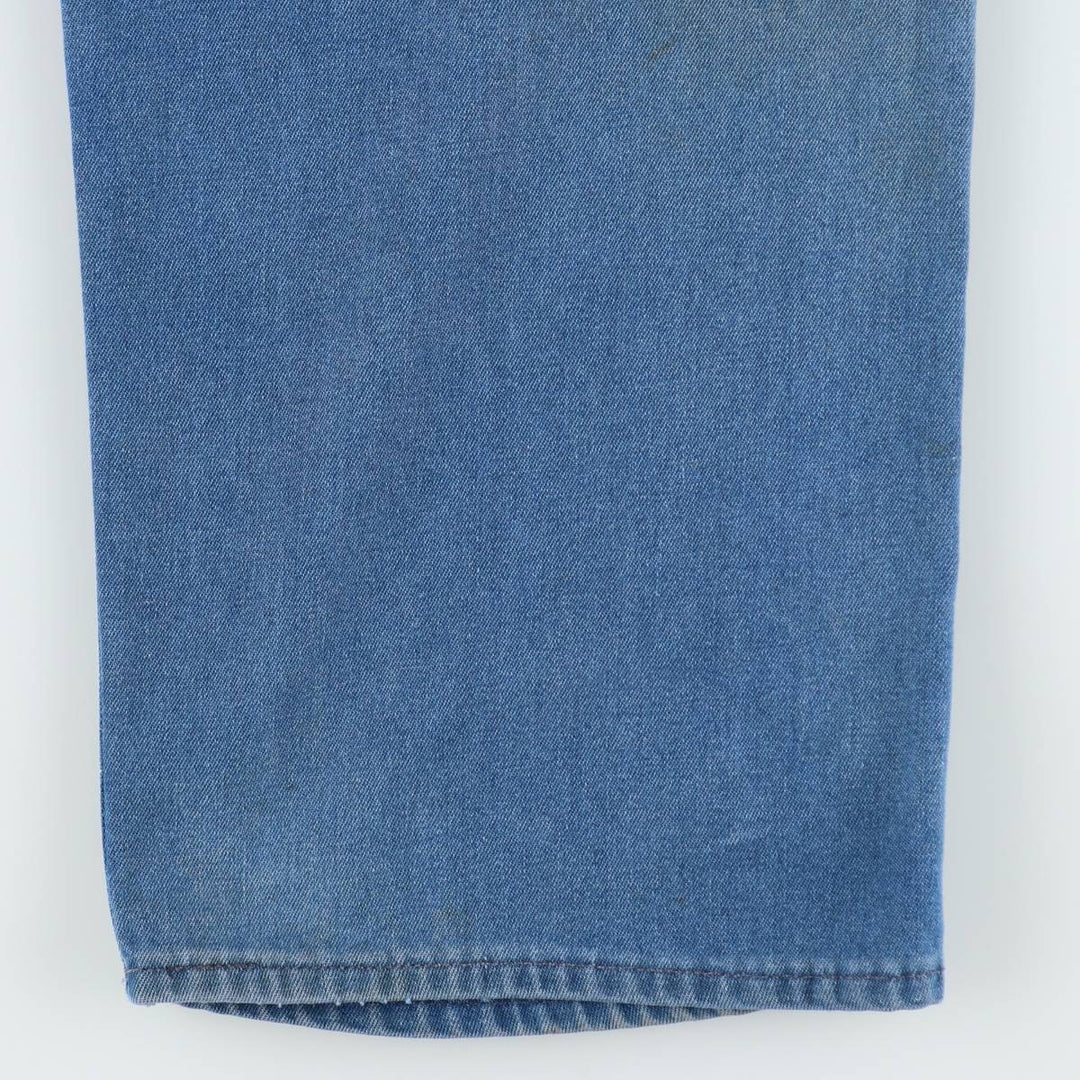 ROEBUCKS denim overalls, men's size W34 (approx.) unclear blue type Vintage Second Hand
