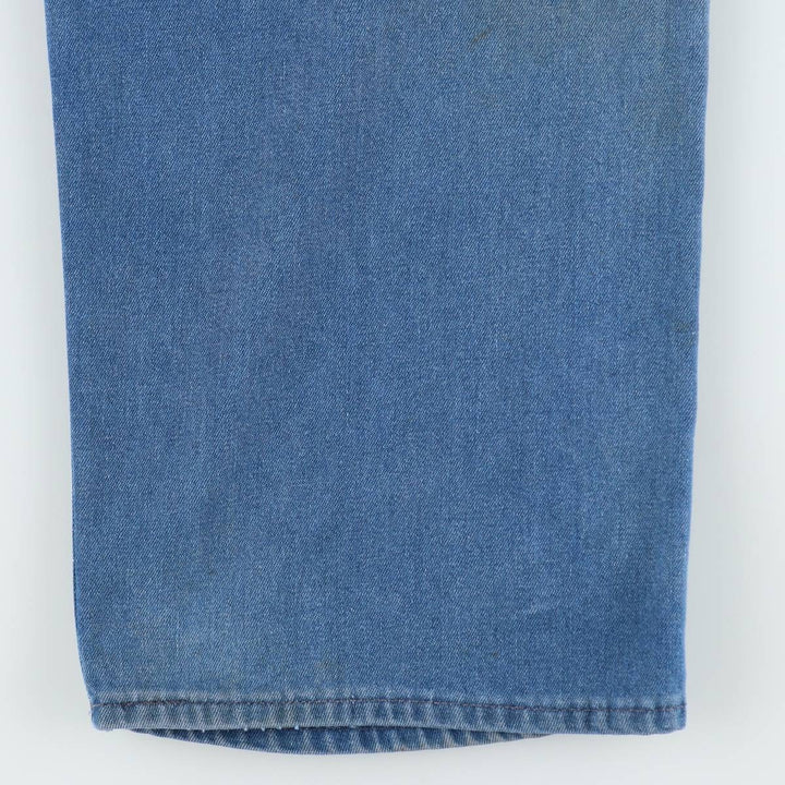 ROEBUCKS denim overalls, men's size W34 (approx.) unclear blue type Vintage Second Hand