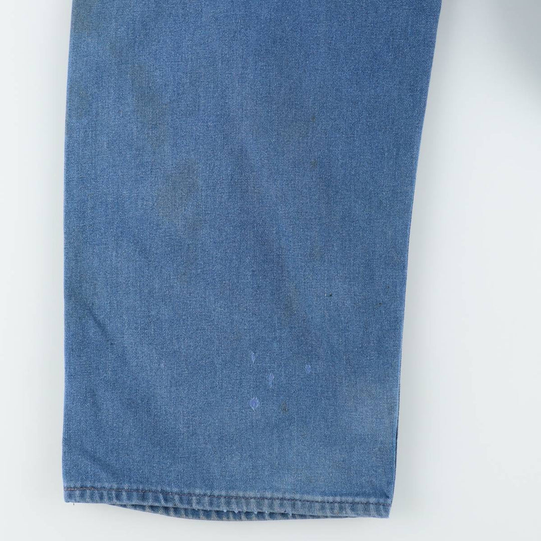 ROEBUCKS denim overalls, men's size W34 (approx.) unclear blue type Vintage Second Hand