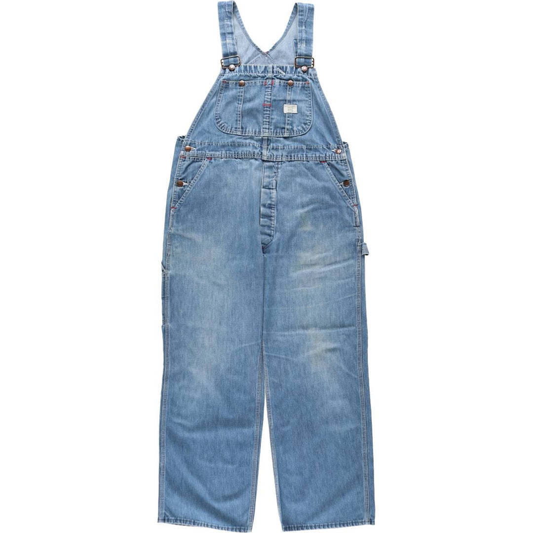 1960s-1970'S JCPenney BIG MAC denim overalls, men's size W36 (approx.), vintage. cotton blue type Vintage Second Hand