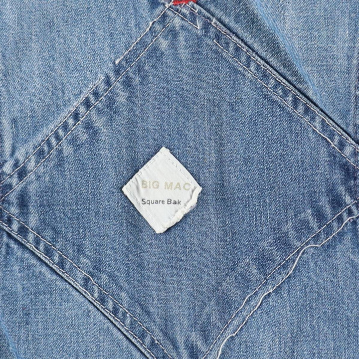 1960s-1970'S JCPenney BIG MAC denim overalls, men's size W36 (approx.), vintage. cotton blue type Vintage Second Hand
