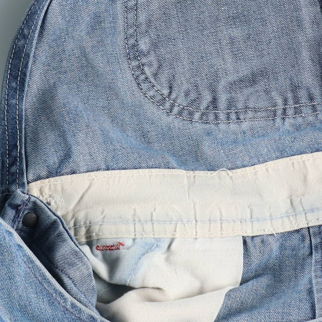 1960s-1970'S JCPenney BIG MAC denim overalls, men's size W36 (approx.), vintage. cotton blue type Vintage Second Hand