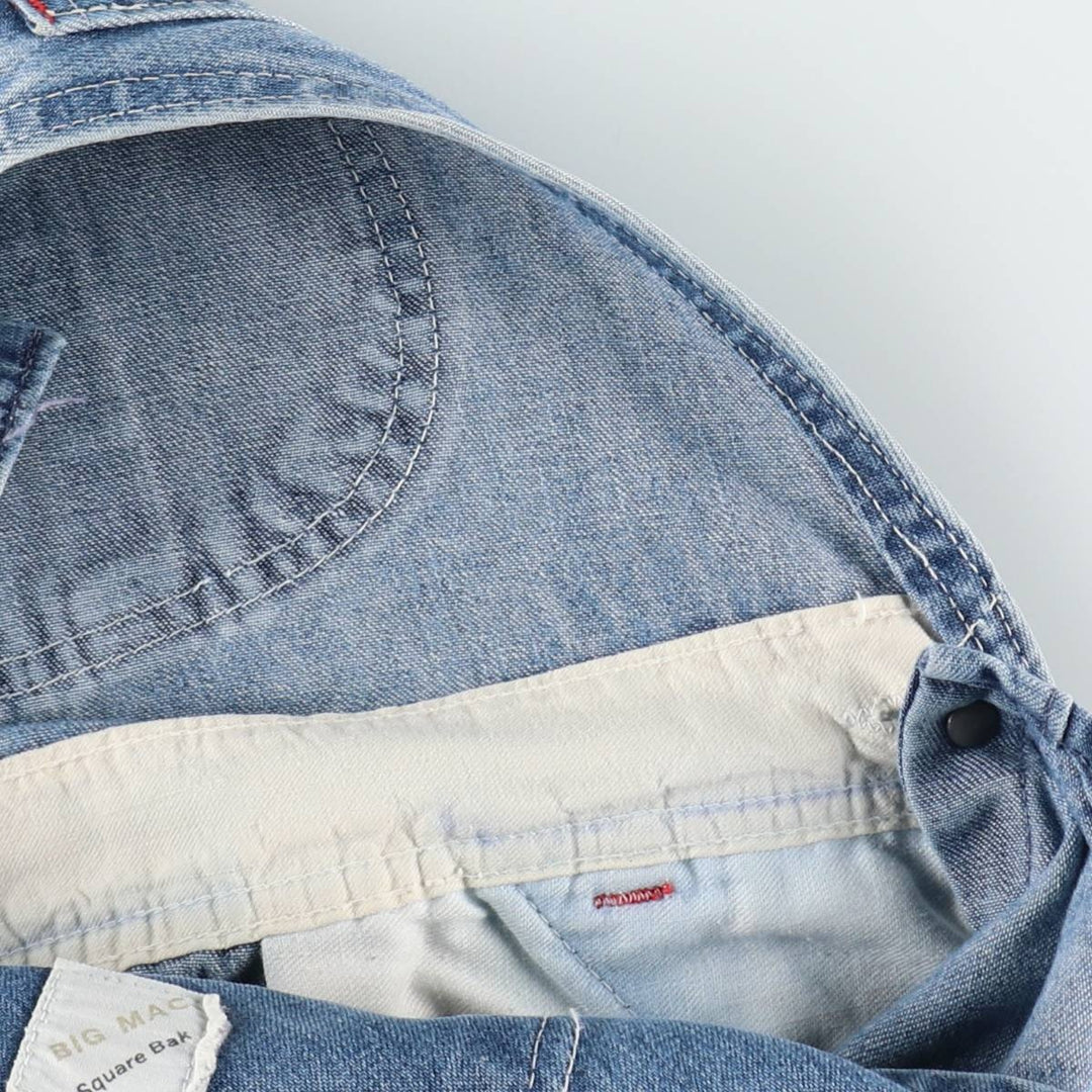 1960s-1970'S JCPenney BIG MAC denim overalls, men's size W36 (approx.), vintage. cotton blue type Vintage Second Hand