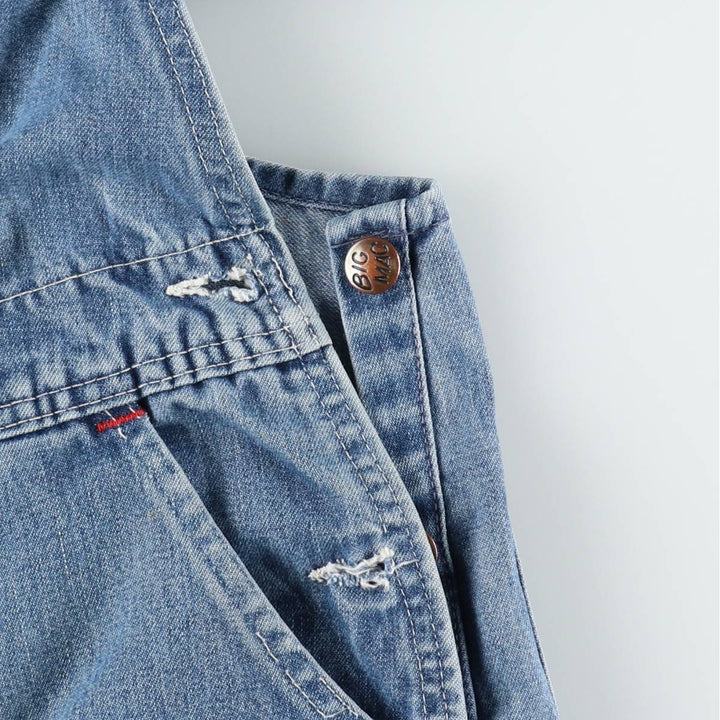 1960s-1970'S JCPenney BIG MAC denim overalls, men's size W36 (approx.), vintage. cotton blue type Vintage Second Hand