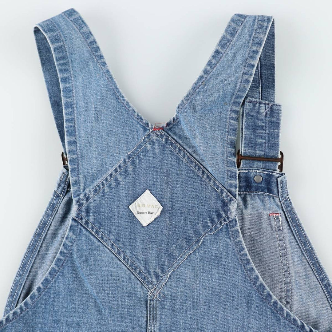 1960s-1970'S JCPenney BIG MAC denim overalls, men's size W36 (approx.), vintage. cotton blue type Vintage Second Hand