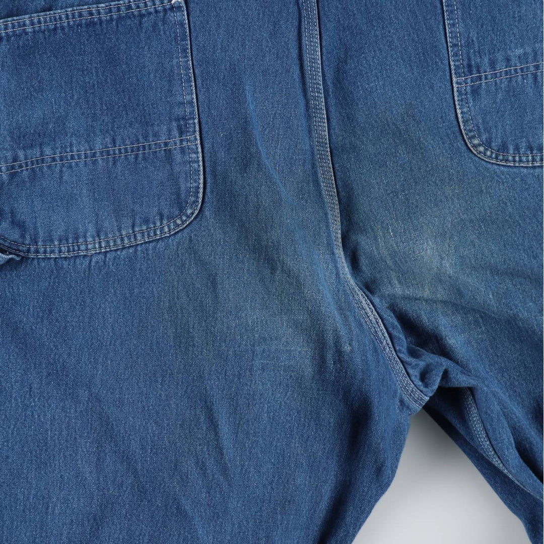 Carhartt Big Size Denim Overalls for Men (equivalent to W42) unclear blue type Vintage Second Hand