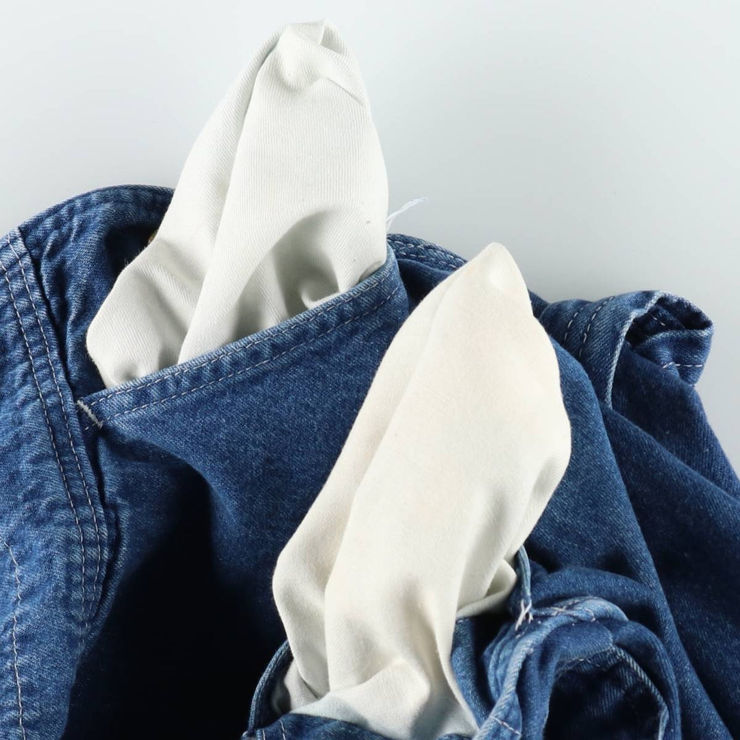 Carhartt Big Size Denim Overalls for Men (equivalent to W42) unclear blue type Vintage Second Hand